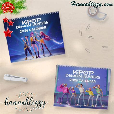 Kpop Demon Hunters 2026 Wall Calendar - Hannahlizzy