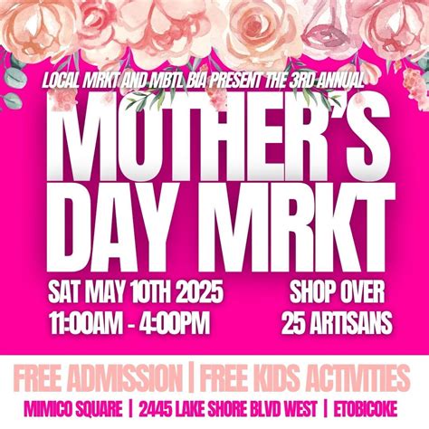 Mothers Day MRKT in Mimico Square, Mimico Square, Toronto, 10 May 2025 ...