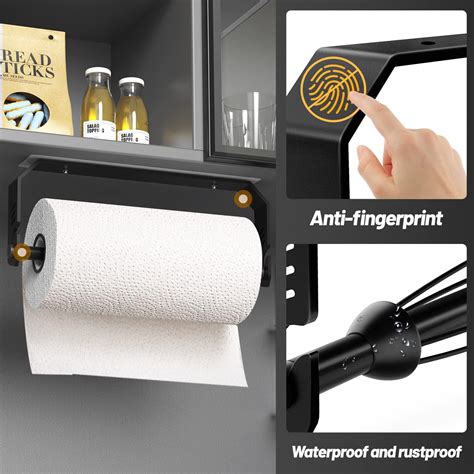 Buy VEHHE Paper Towel Holder Under Cabinet, Perfect Tear Under Counter ...