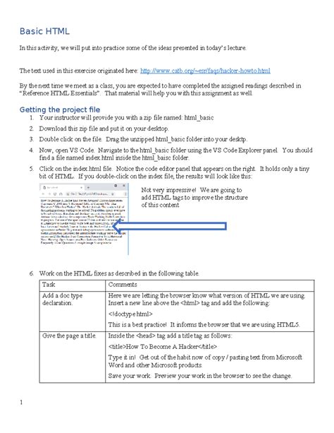 Image result for HTML Activity