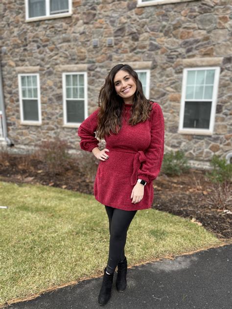 Outfit Inspiration: Sweater Dress & Leggings - B Loved Boston