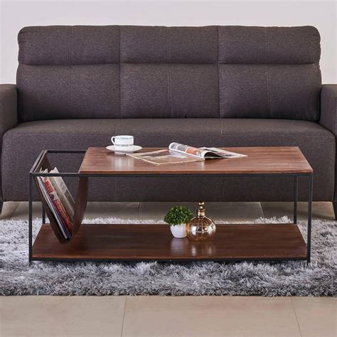 Buy Ajax Coffee Table - Brown from Home Centre at just INR 34995.0