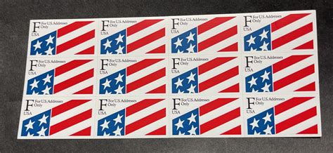 us 1990 29c "F" Plastic Stamp #2522a boolket pane of 12 mint | United States, General Issue ...