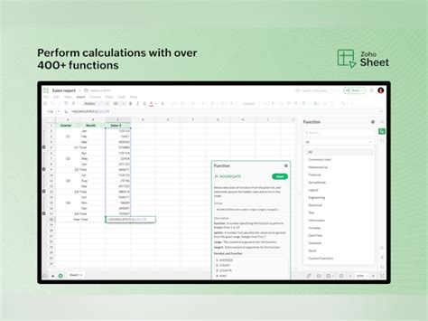 Zoho Sheet Price, Features, Reviews & Ratings - Capterra India