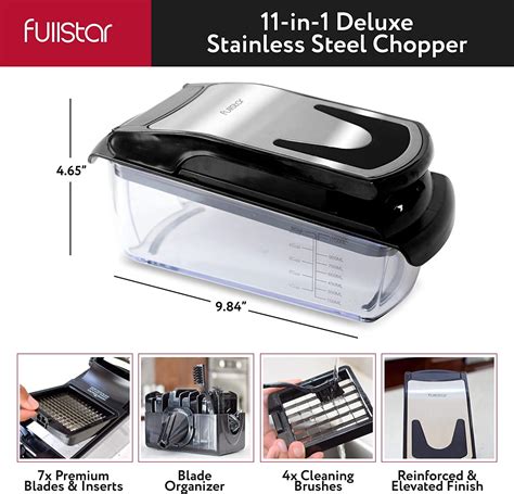 Buy Fullstar Vegetable Chopper - Spiralizer Vegetable Slicer - Onion ...