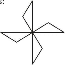 The angle of rotation of the following figure is: 180 degree 90 degree ...