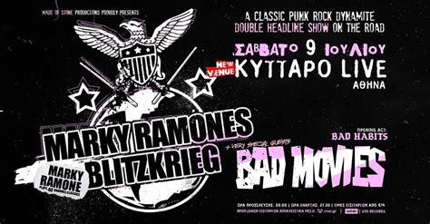Marky Ramones Blitzkrieg [USA] & Bad Movies [GR] w/ Bad Habits || 09.07 ...