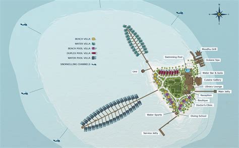 Insel Outrigger Maldives Maafushivaru Resort | Lage, Kontakt und Resortmap