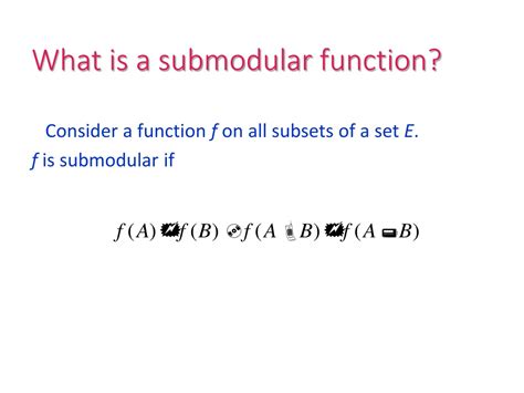 Image result for Submodular Function