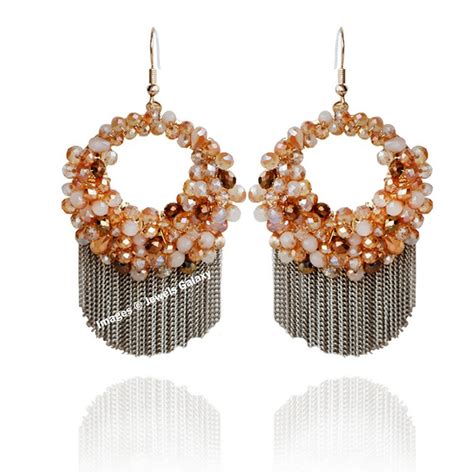 Jewels Galaxy Exclusive Luxuria Pearl Studded Designer Tassel Splendid ...