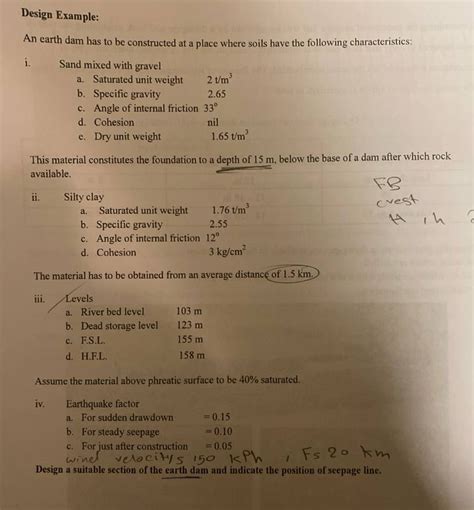 Image result for Dam Design Example