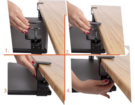 Buy Stand Up Desk Store Compact Clamp-On Retractable Adjustable ...