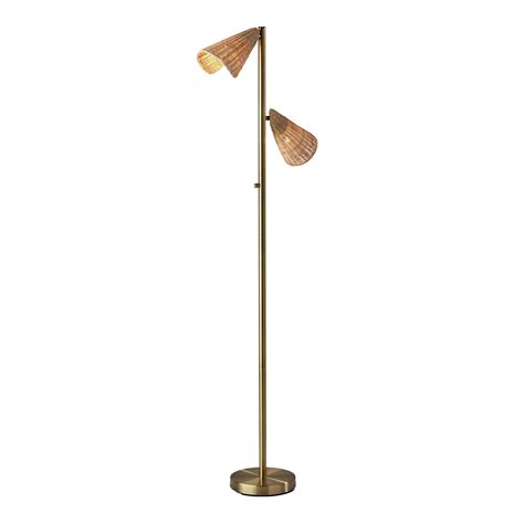 Orton Metal and Rattan Tree Floor Lamp - World Market | Tree floor lamp ...