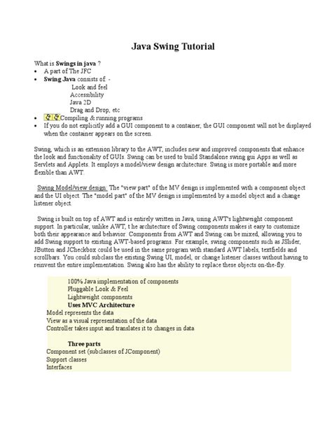 Image result for Java Swing Tutorial