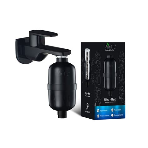 Purifit Ultra-Hard Shower & Tap Filter | Reduces Hair Fall & Dirt