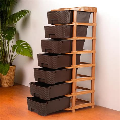 Kuber Industries Plastic 7 Tier Multipurpose Modular Drawer Storage ...