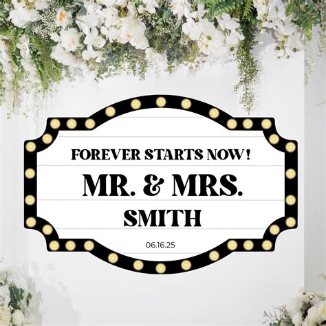 Customizable Wedding Bottle Service Signs (set of 4) | Marquee Theme ...