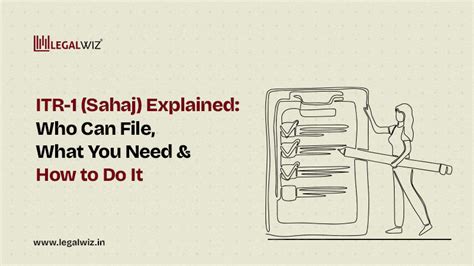 How to File ITR-1 (Sahaj) Online - Step-by-Step Guide | LegalWiz.in