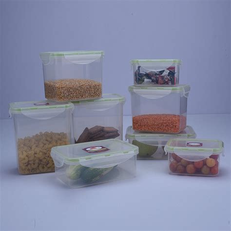 8 pc Container Food Fresh Set - Rectangular