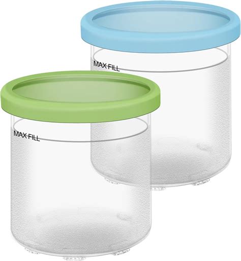 Amazon.com: Ice Cream Pint Container and Lid,16oz Cups Compatible with ...