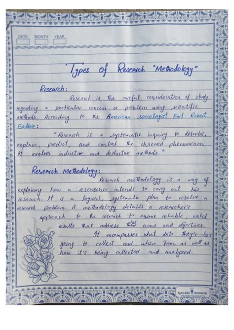 Image result for Types of Research Methodology Short Notes