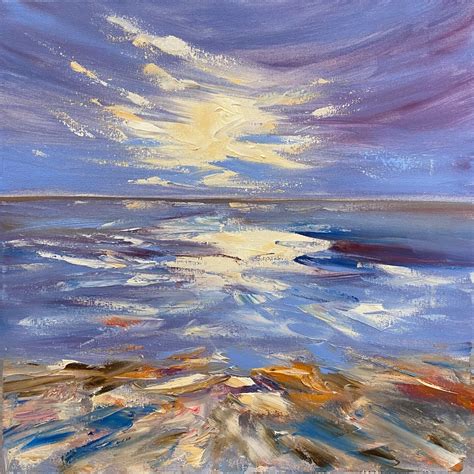 Seascape — Contemporary Seascape With Op, Painting by Ildar Minnegalimov (exesalle) | Artmajeur