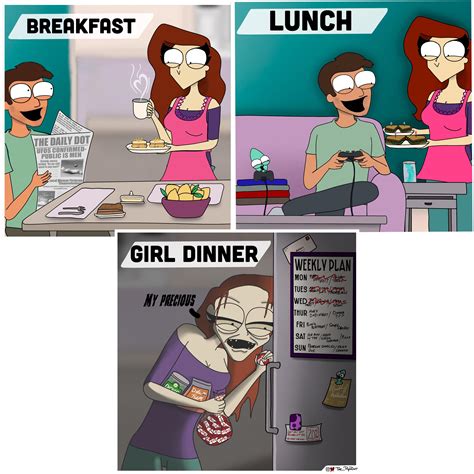 Girl Dinner : r/TheRedDotComic