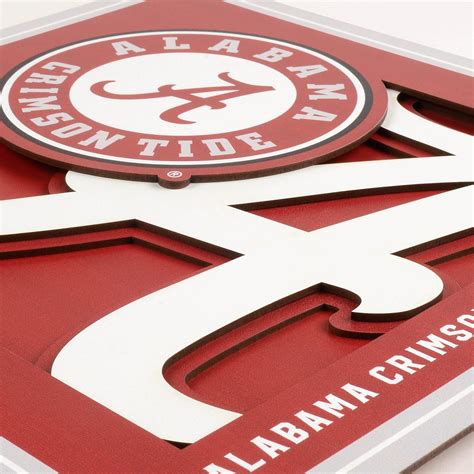 Buy YouTheFan NCAA Alabama Crimson Tide 3D Logo Series Wall Art - 12x12 ...