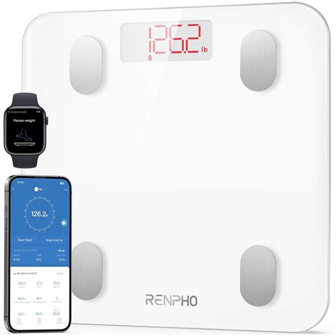 RENPHO Bluetooth BMI Weight Machine For Body Weight, Digtal Smart Body ...
