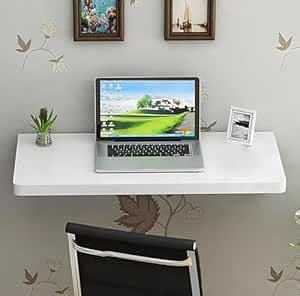 FORKTAIL Engineered Wood Wall Mounted Folding Round Corner Study Table ...