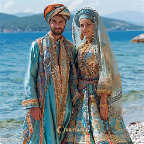 Traditional Turkish People Türkische Paar Mann In Traditionellen