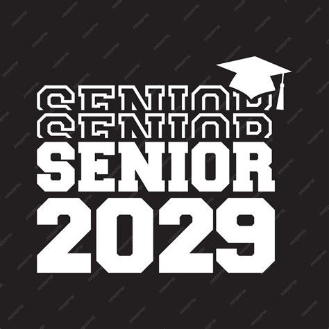 Premium Vector | Senior class of 2029 vector, t shirt design