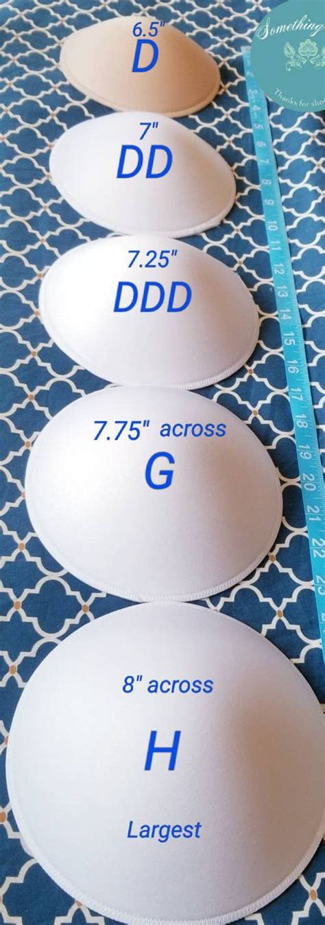 Size DD Nude Cups, Foam Bra Cups Size DD, Sew in Bra Cups, Bra Pads ...