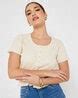 Buy Beige Tshirts for Women by Styli Online | Ajio.com