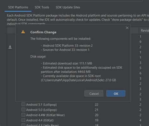 How to Check API Level in Android Studio 的图像结果