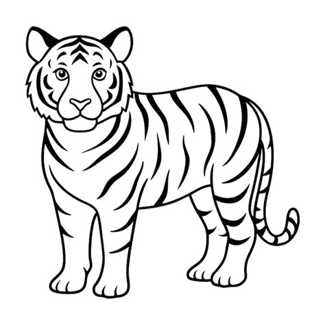 Tiger outline Images - Free Download on Freepik
