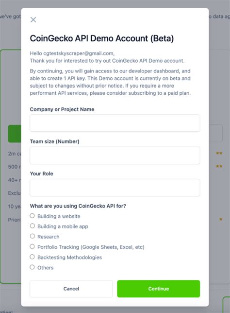 Coingecko Excel API 的图像结果