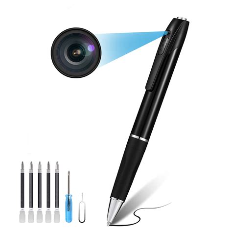 Hidden Camera, Spy Camera, Pen Camera with FHD1080P, Nanny Cam with 180 ...