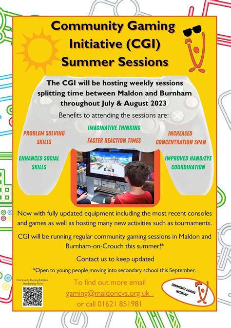 Community Gaming Initiative Summer Session, Maldon Activity Centre, 26 ...