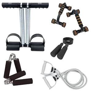 SIXTEEN Tummy Trimmer with Toning Tube Gym Exercise Equipment Combo Set ...