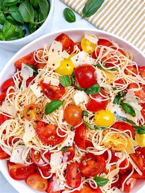 Cold Spaghetti Salad Recipe with Marinated Tomatoes | Powell Family Cooking