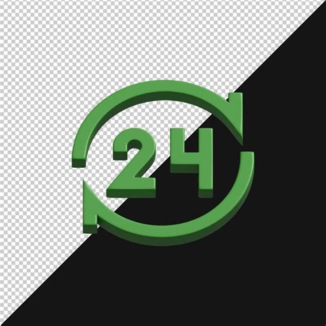 24hour service availability icon | Premium PSD