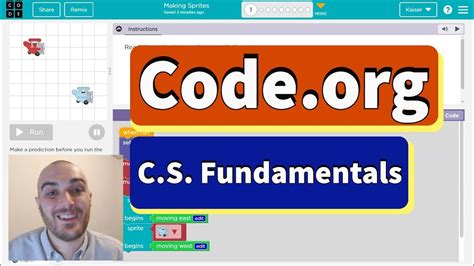 Code.org Lesson 26 Edge Sprites 的图像结果