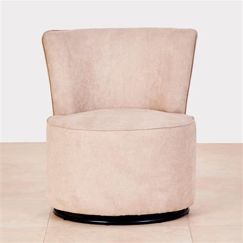 Buy Noa Fabric Rotating Accent Chair - Beige from Home Centre at just ...