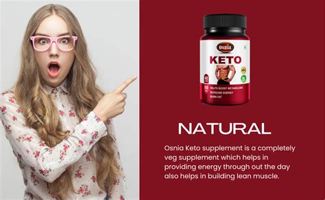 Osnia Keto Veg Supplement Capsules 500mg | Advance Formulation with CLA ...