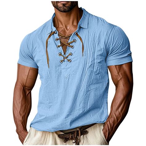 QingYiHua Big and Tall Shirts for Men Summer Shirts Stylish Vintage ...
