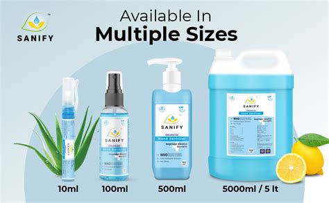 SANIFY HERBAL LIQUID HAND SANITIZER 5 LITRE | REFILL PACK | Alcohol ...