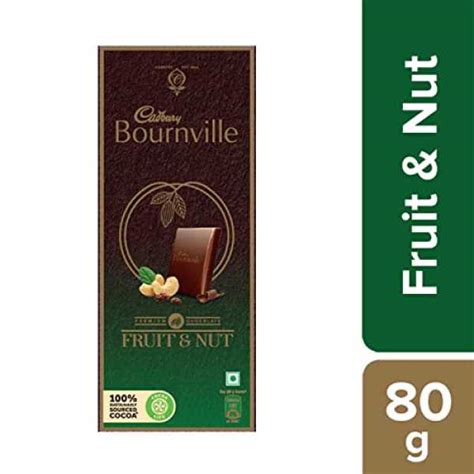 Cadbury Bournville Fruit and Nut Dark Chocolate Bar, 80 g Price in ...