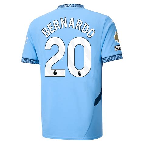 Puma Manchester City Bernardo Silva Away Jersey w/ EPL + Club World Cu