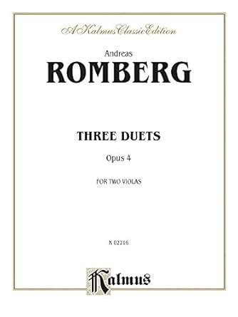 Buy ROMBERG THREE DUETS Book Online at Low Prices in India | ROMBERG ...